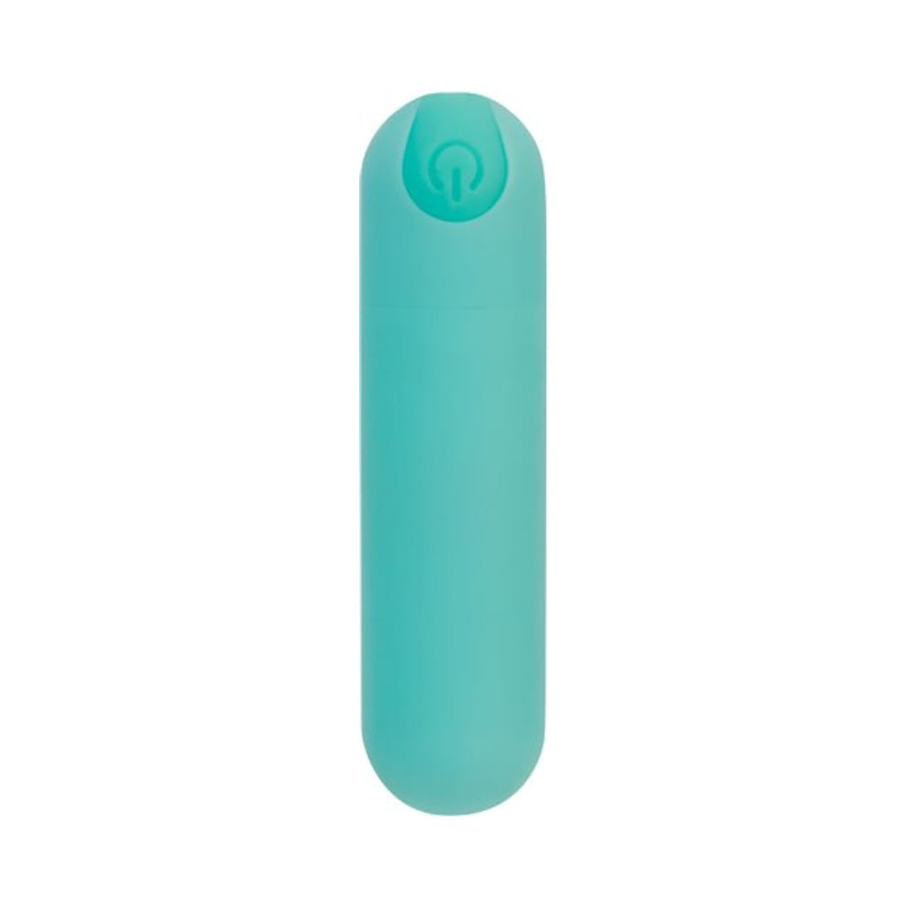 CNVNAL-74633_1 Essential Bullet 9 Function Usb Rechargeable Cord And Case Included Water-resistant Teal - Image 1