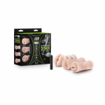 M For Men 3pk Self Lube Vibrating Stroker Kit - Image 3