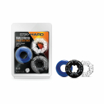 Stay Hard Triple Stretch 3pk Cock Rings - Image 3