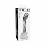 Icicles No. 88 - Glass Suction Cup G-spot Wand - Clear - Image 3
