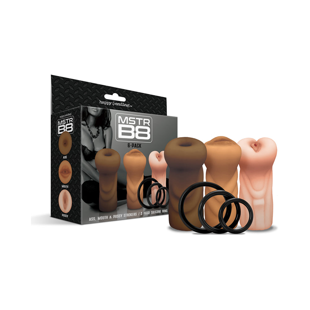CNVNAL-76989_26cb1675-55e9-472f-bdca-b19ec99c1d0a Happy Ending Mstr B8 Six Pack: Ass, Mouth, Pussy Stroker With 3 Rings - Image 1