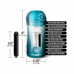 Happy Ending Self-lubricating, Vibrating Shower Stroker - Pussy - Image 3