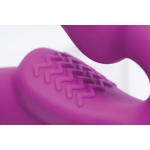 Strap U Vibrating Strapless Silicone Strap On Dildo Pink - Image 3