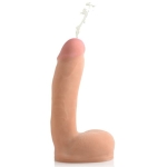 Dual Density Squirting Dildo 8.5 inches Beige