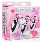 Booty Sparks Pink Heart Gem Anal Plug Set - Image 3