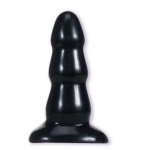 Triple Ripple Medium Black Butt Plug - Image 2