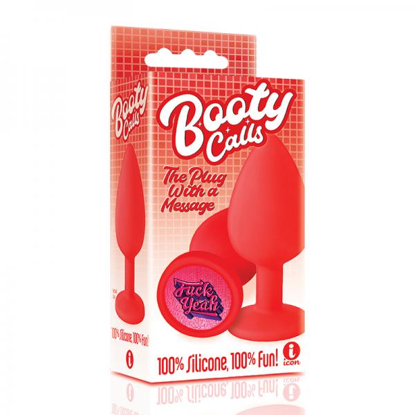 IB2690609b9cc03daf8 The 9's Booty Call Silicone Butt Plug Red Fuck Yeah - Image 1