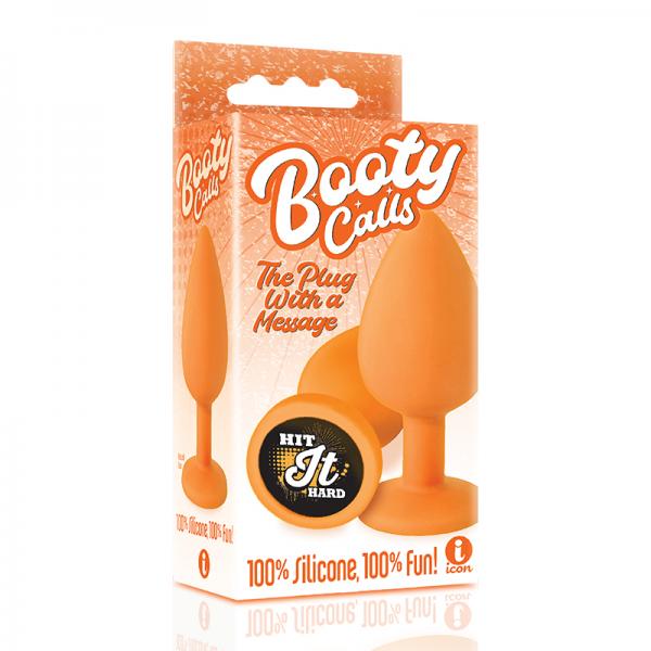 IB2692609cee3f6b5cc The 9's Booty Call Silicone Butt Plug Orange Hit It Hard - Image 1