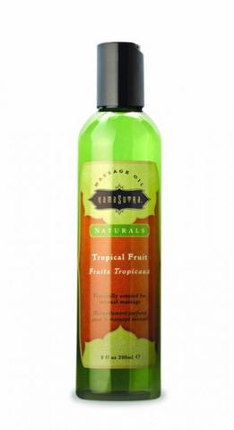 KS10193 Naturals Massage Oil Tropical Fruits 8 Ounce - Image 1