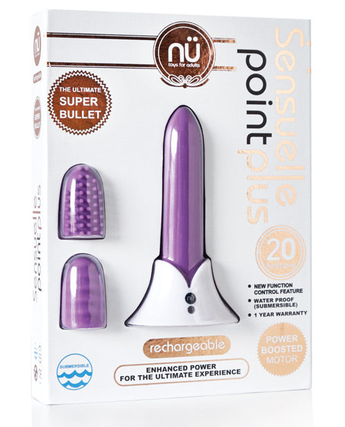 NCBT-W61PUsenuellepointpluspurplevibrator Nu Sensuelle Point Plus Rechargeable Bullet - Purple - Image 1