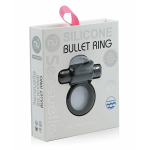 Nu Sensuelle 7 Function Silicone Bullet Ring - Black