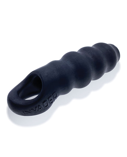 OX3045BLKinvaderpenissleeveblack Oxballs Invader Cocksheath - Black - Image 1