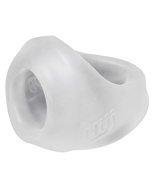 OXHUJ106-ICEhungjunkcockballslingclear Hunky Junk Clutch Cock & Ball Sling - Ice - Image 1