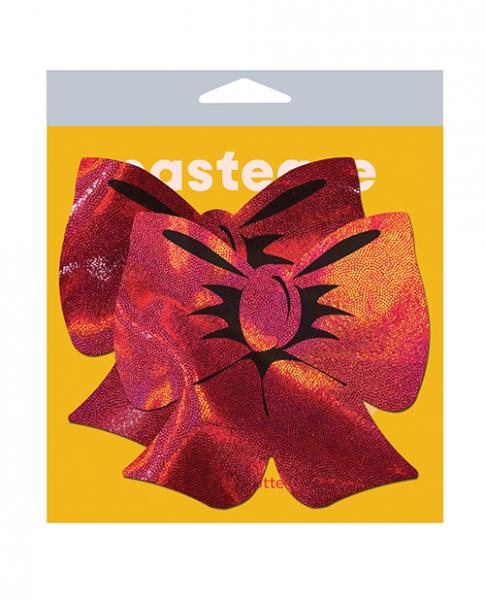 PASCBOWHOLRD65057277427ba Pastease Red Holographic Bow Fuller Coverage - Image 1