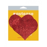 Pastease Heart Glitter Red Fuller Coverage