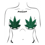 Pastease Pot Leaf Glitter Green Fuller Coverage - Image 3