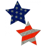 Rockstar Stars & Stripes Red, White, Blue Pasties O/S