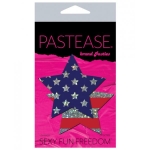 Rockstar Stars & Stripes Red, White, Blue Pasties O/S - Image 2