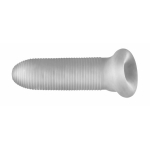 Perfect Fit Fat Boy Micro Ribbed Sheath 5.5in Clear - Image 3
