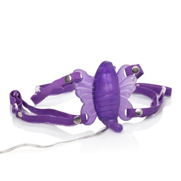 SE0601-14_21558883358 Venus Butterfly 2 Purple Hands Free Strap On - Image 1