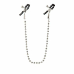 Nipple Clamps Silver Beaded Chain - Image 2