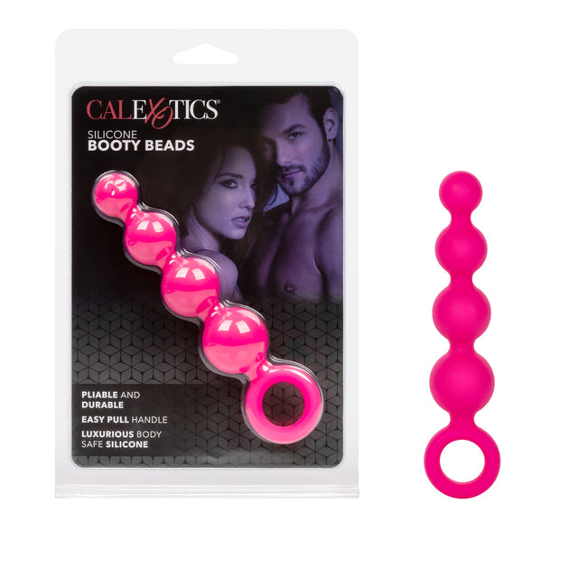 SE2934203siliconebootybeadspink Calexotics Silicone Booty Beads - Pink - Image 1