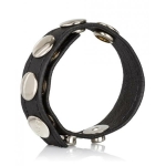 Colt Leather Cock Ball Strap 5 Snap Fastener Black