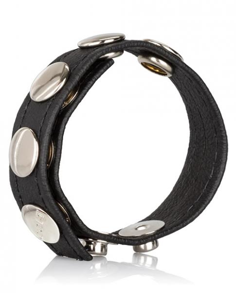 SE6843-30_21551715993 Colt Leather Cock Ball Strap 5 Snap Fastener Black - Image 1