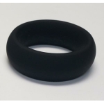 Wide Silicone Donut Ring Black 2 "
