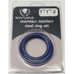 Blue Stainless Steel C-ring Set - 1.5 1.75" 2" "
