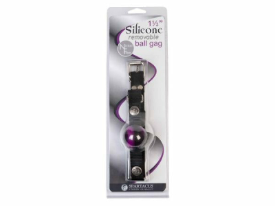 Spartacus Nickel Free Hardware Small Ball Gag Black O/S - Image 3