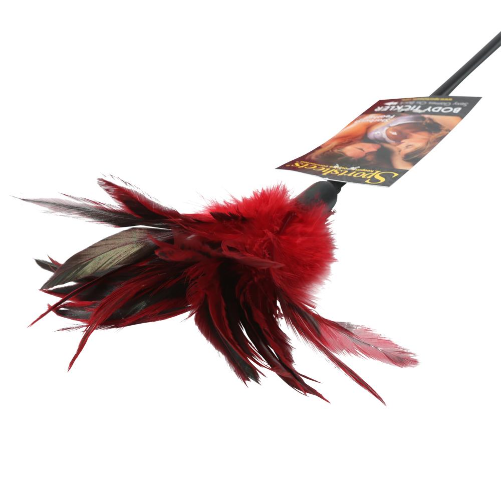 SS72003_bodyticklerredfeathertickler2 Starburst Tickler Red - Image 1