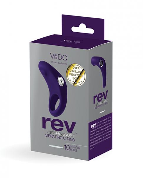 VIR101364fae6ed53c32 Vedo Rev Rechargeable C-ring Vibrating Purple - Image 1