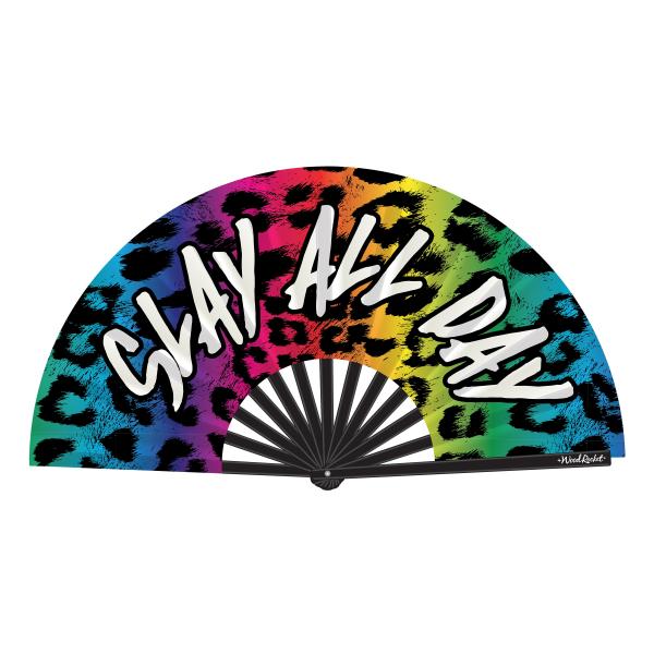 WRFAN010644ce06a9d170 Slay All Day Hand Fan (net) - Image 1