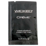Wicked sensual care collection 0.1 oz creme to liquid masturbation cream for men packette - creme