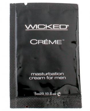 WS9104 Wicked sensual care collection 0.1 oz creme to liquid masturbation cream for men packette - creme - Image 1