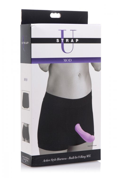 ae810-strapumodstraponworingmlpkg Strap U Mod Strap On Style Harness w/Built in O Ring - M/L - Image 1