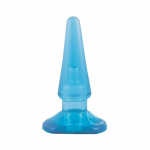 Basic Anal Pleaser Blue Vibrating Plug - Image 2