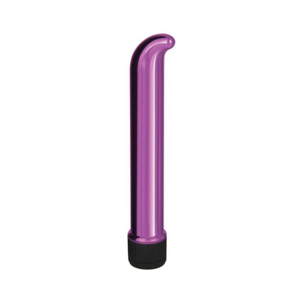 etc-chrome-classics-metallic-7-inches-g-spot-vibe-457256 Erotic Toy Company Chrome Classics 7 Inch G Spot Vibe Pink - Image 1