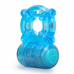Stay Hard - Rechargeable 5 Function Cock Ring - Blue - Image 2