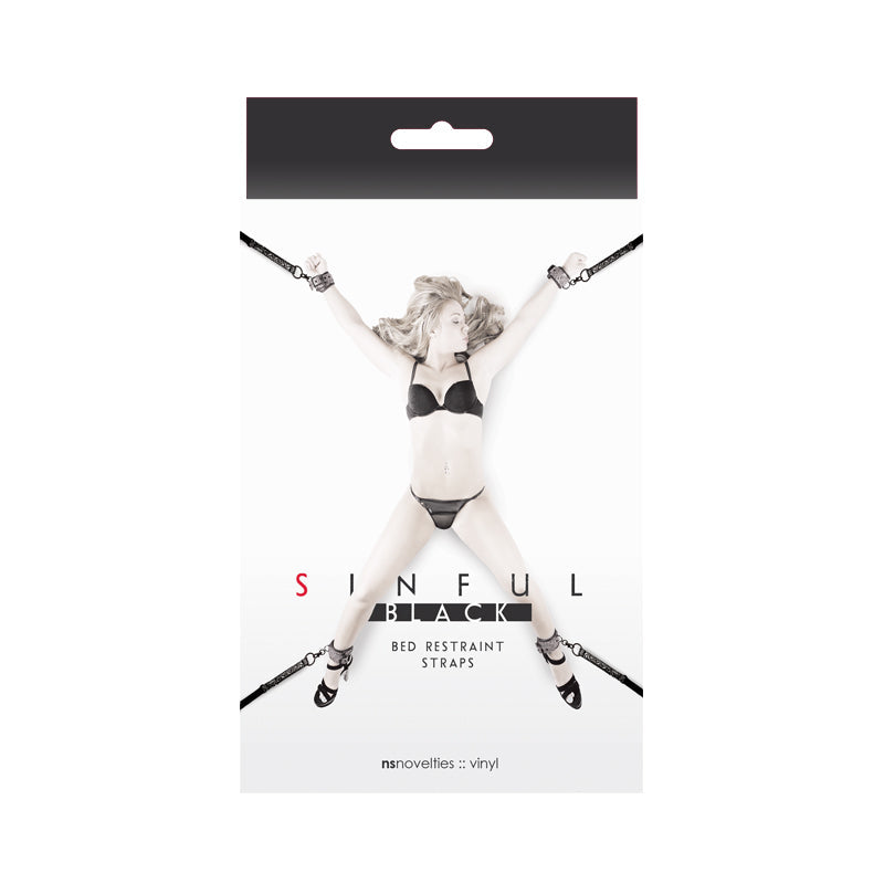 mdd5xetpwnjgkihauwq5 Sinful Bed Restraint Straps Black - Image 1