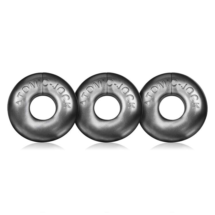 ringer3pkcockringoxballsbulk Oxballs Ringer Donut 1 - Steel Pack of 3 - Image 1