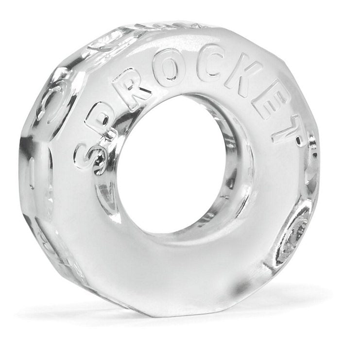 sprocketcockringclearbulk Oxballs Atomic Jock Sprocket Cockring - Clear - Image 1