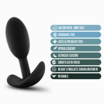 Blush Anal Adventures Platinum Silicone Vibra Slim Plug Small - Black - Image 3